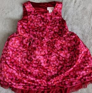 Girls cat and jack red dress. 12-18mo